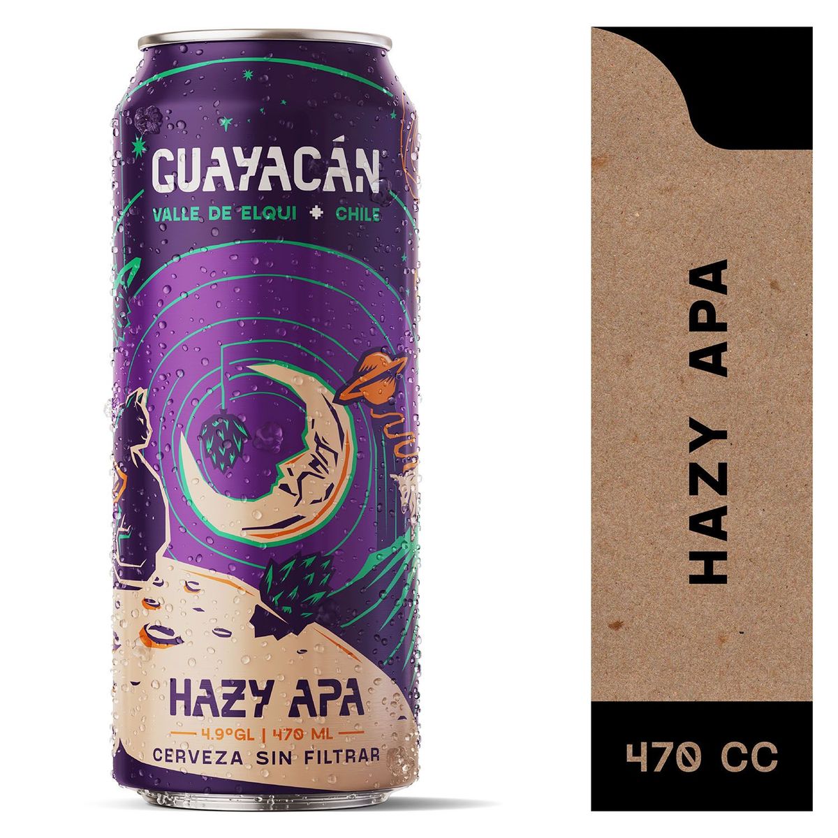 GUAYACAN - CERVEZA HAZY IPA GUAYACAN 4.9G 0.5 LT