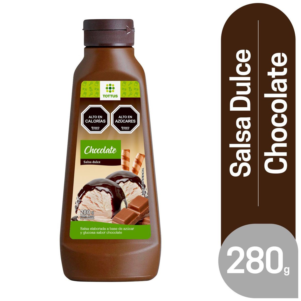 TOTTUS - Salsa Dulce Sabor Chocolate