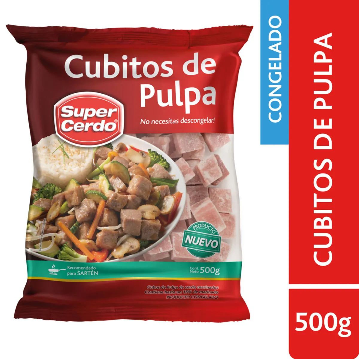 SUPER CERDO - Cubitos de Cerdo Congelados