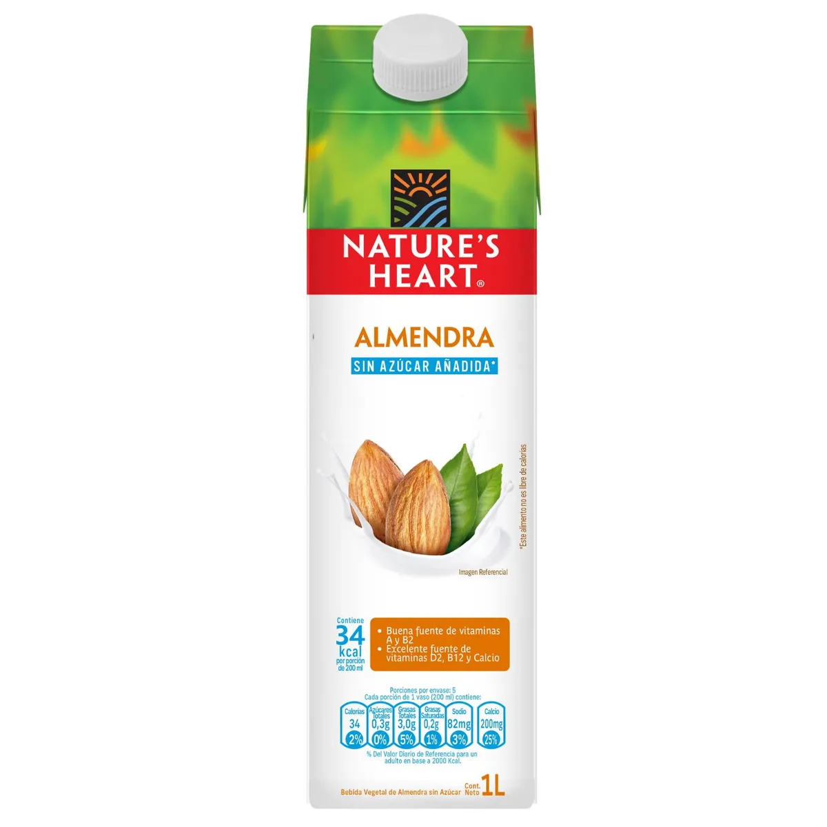 NATURE'S HEART - Bebida Vegetal Almendra sin Azúcar