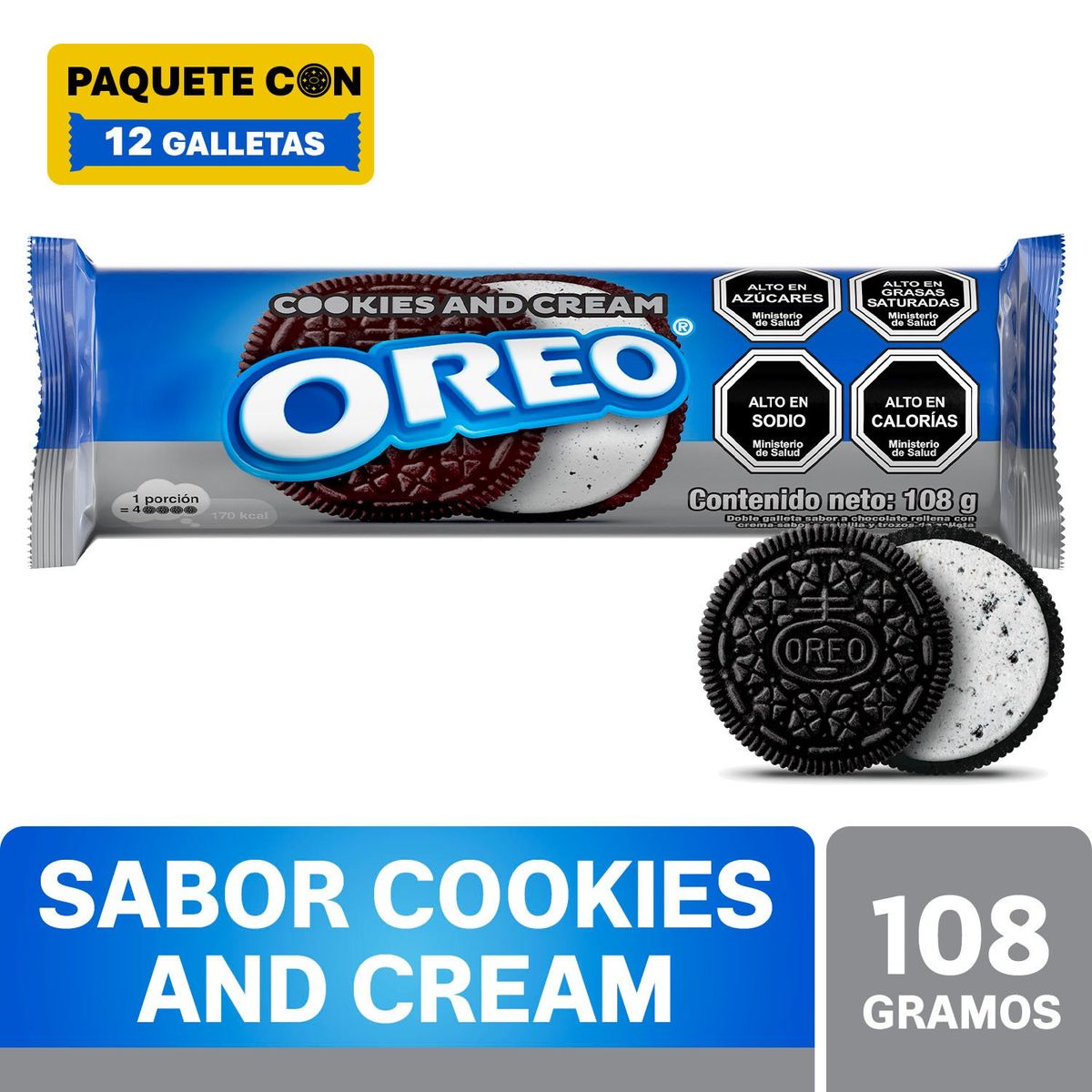 OREO - Galleta Cookies&Cream Oreo