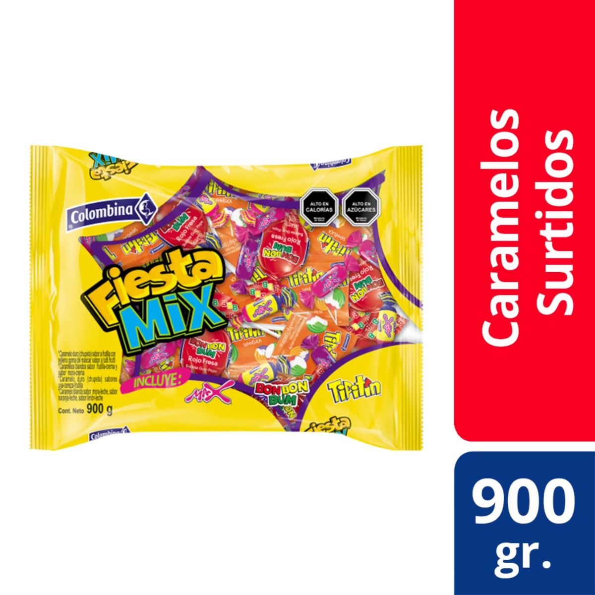 COLOMBINA - Caramelos Fiesta Mix Colombina 900 gr