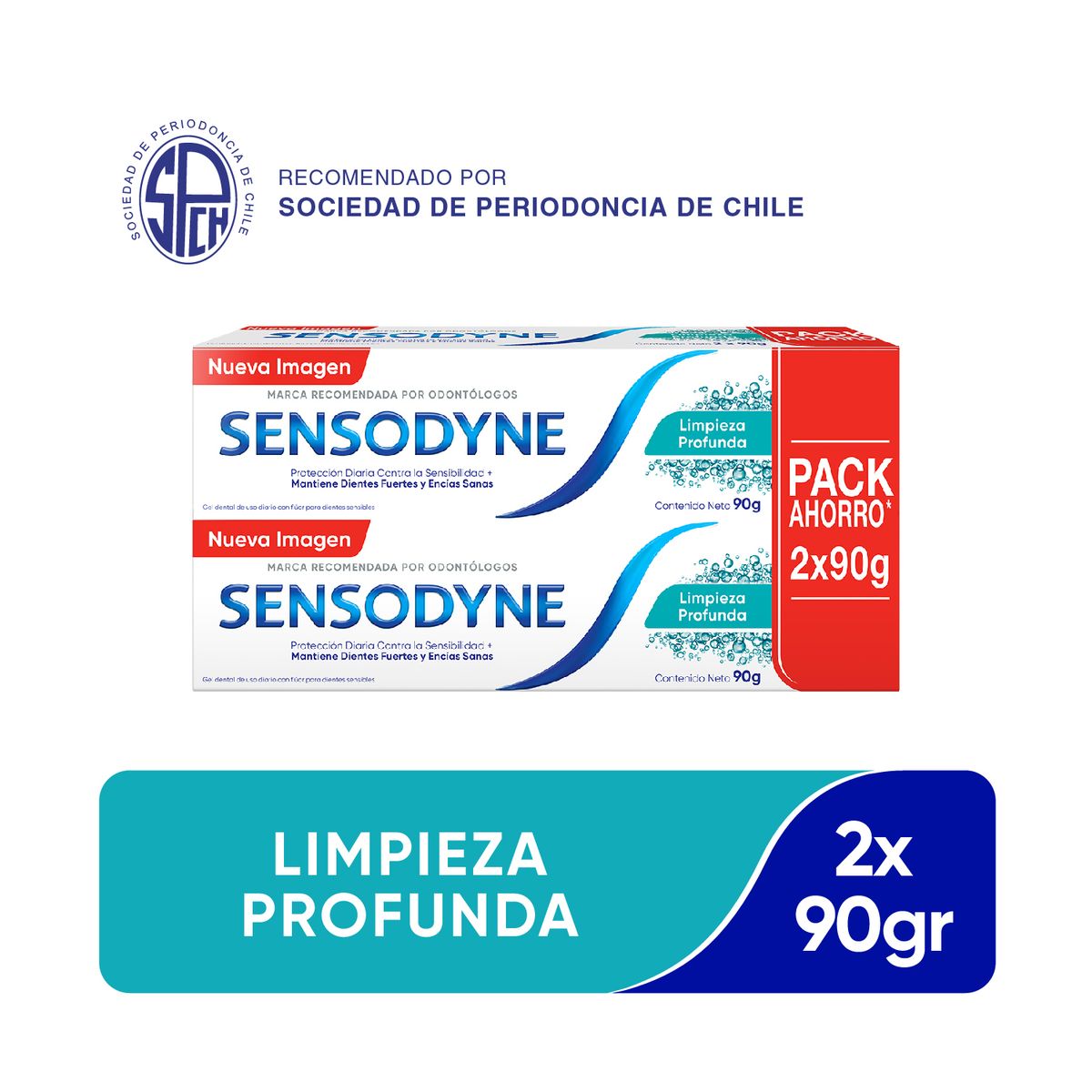 SENSODYNE - Pack Pasta de Dientes Limpieza Profunda Sensodyne 2x90 g