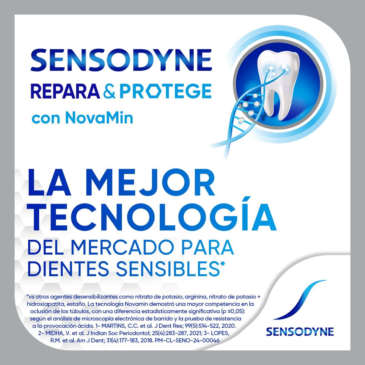 SENSODYNE - Pack Cremas Dentales Sensodyne Repara&Protege Blanqueador 2 X 100 g