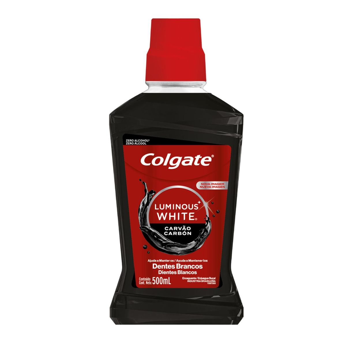 COLGATE - Enjuague Bucal Luminous White con Carbon