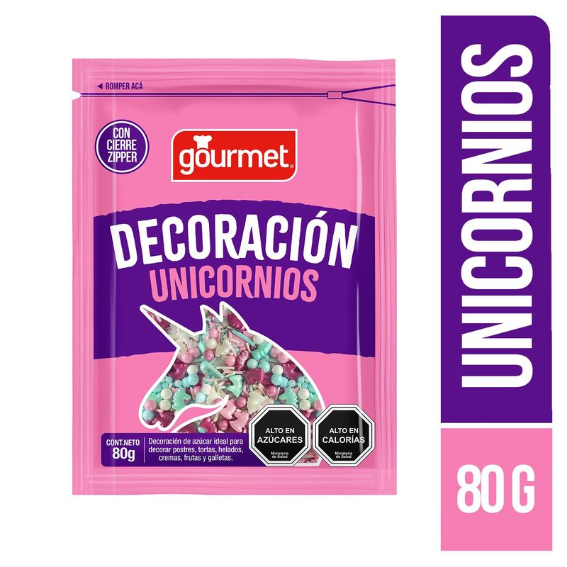 GOURMET - Decorativos de Unicornio