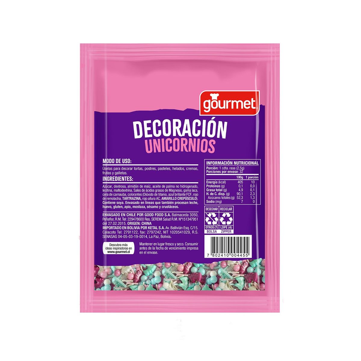 GOURMET - Decorativos de Unicornio