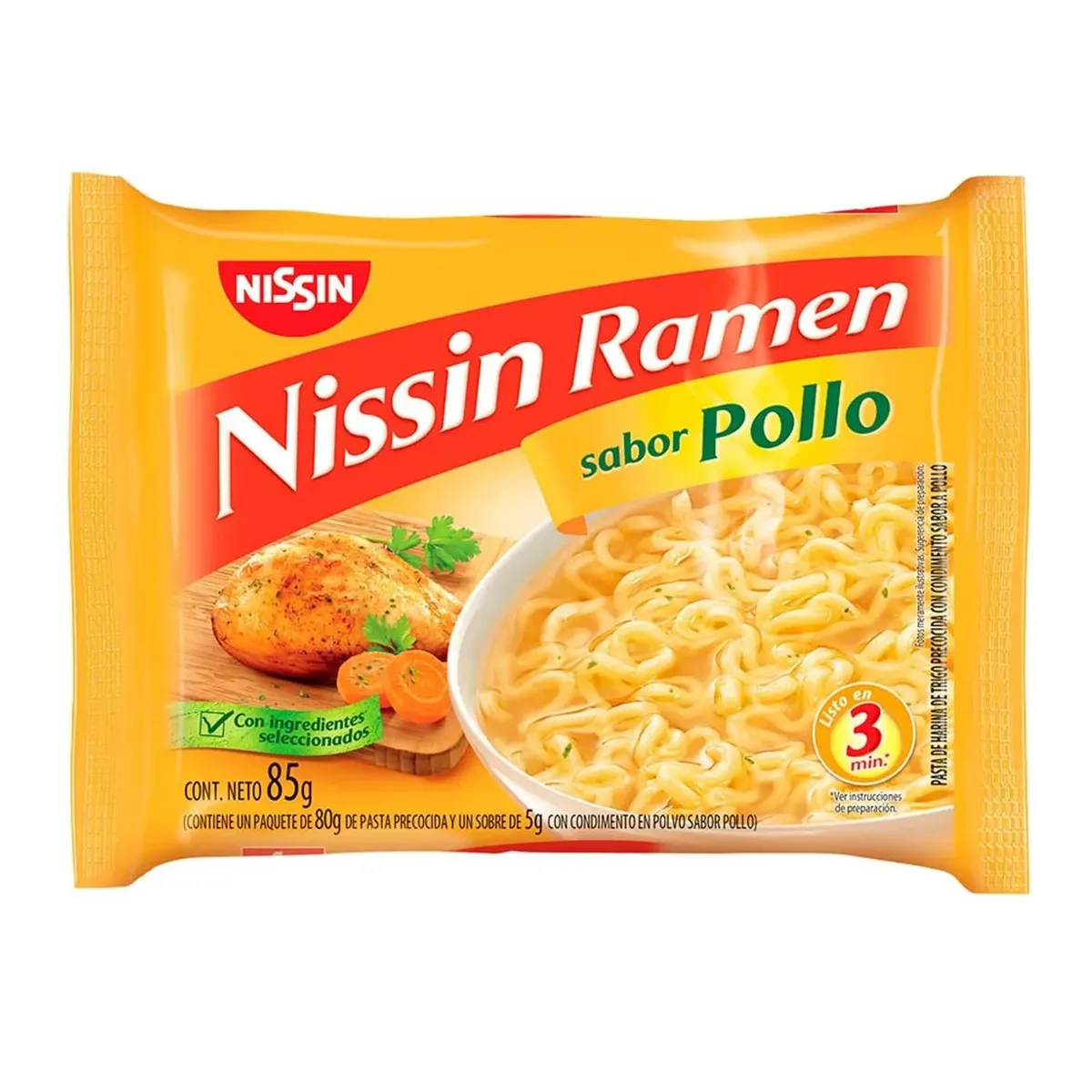 NISSIN - RAMEN POLLO NISSIN 85 GR