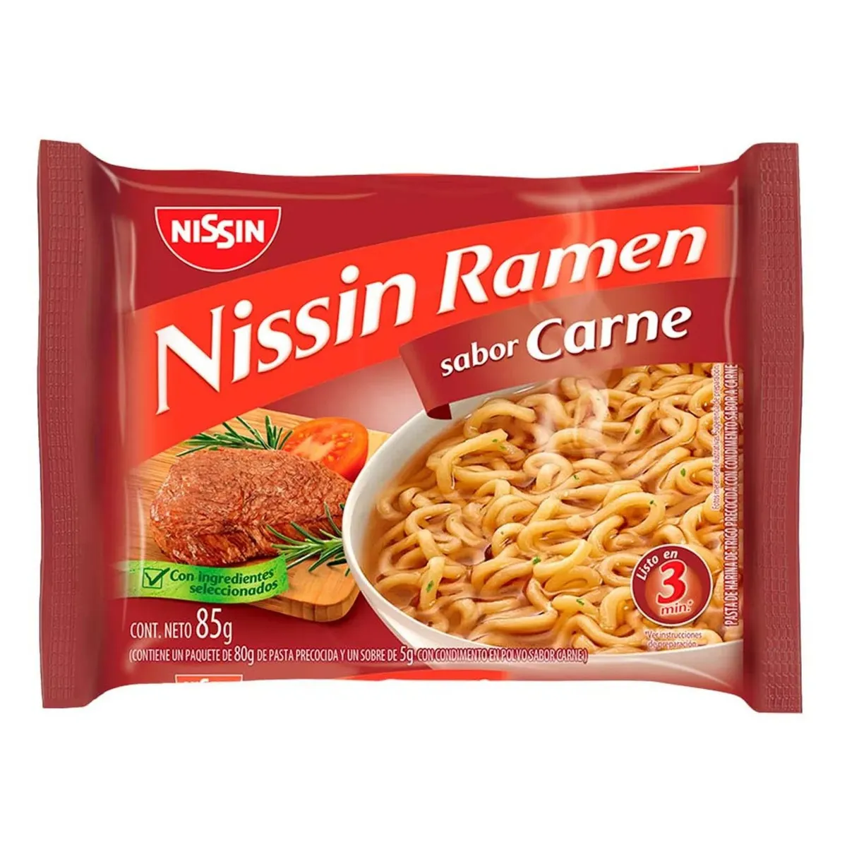 NISSIN - RAMEN CARNE NISSIN 85 GR