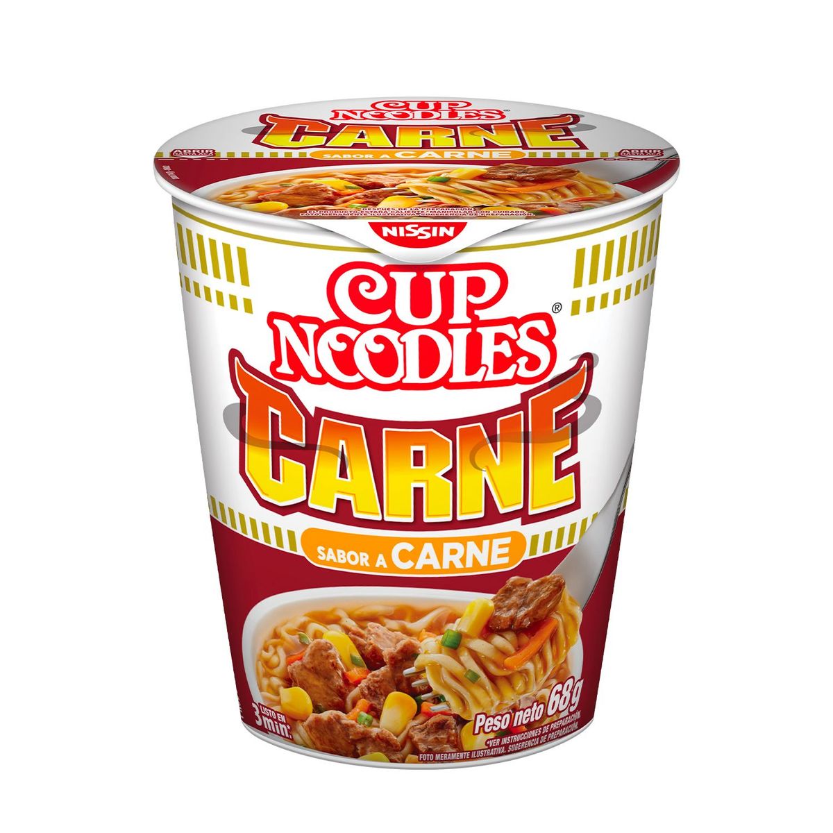 NISSIN - CUP BOWL CARNE NISSIN 68 GR