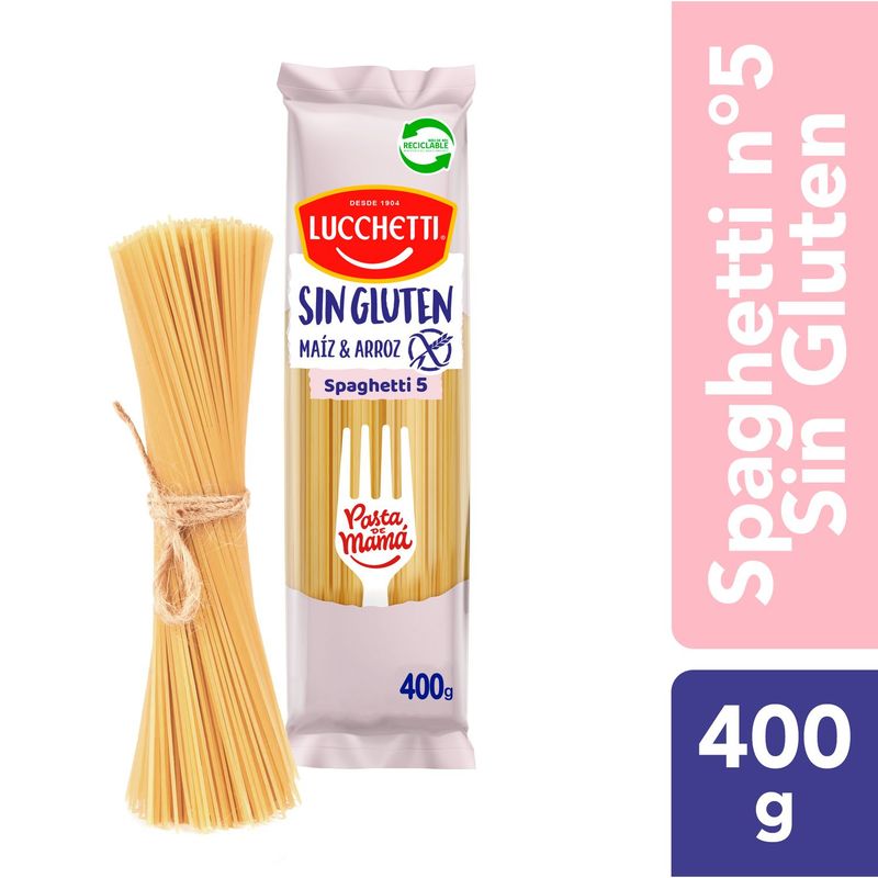 LUCCHETTI - PASTA SIN GLUTEN SPAGHETTI LUCCHETTI UND