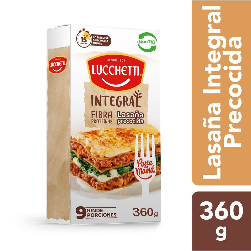 LUCCHETTI - PASTA INTEGRAL LASANA LUCCHETTI UND