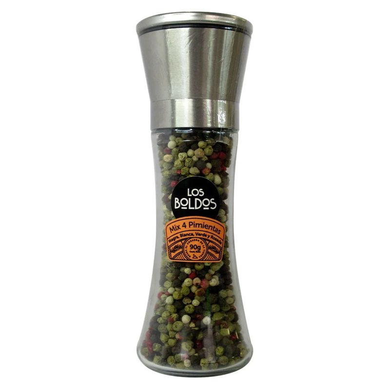 LOS BOLDOS - Molinillo con Mix de 4 Pimientas Los Boldos 90 g