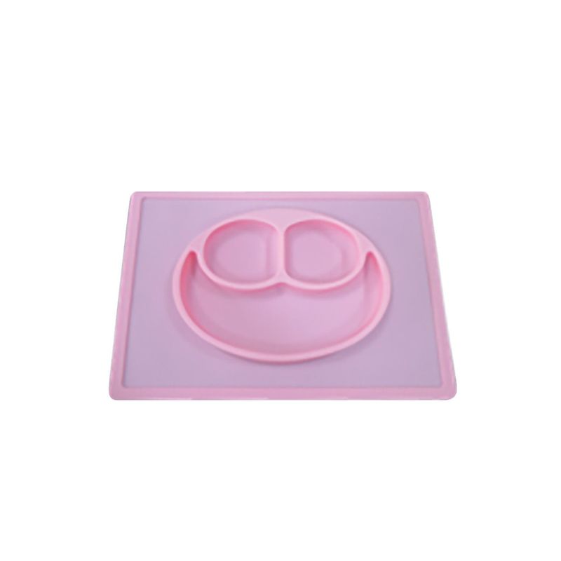 TOTTUS - Plato Silicona Rosado