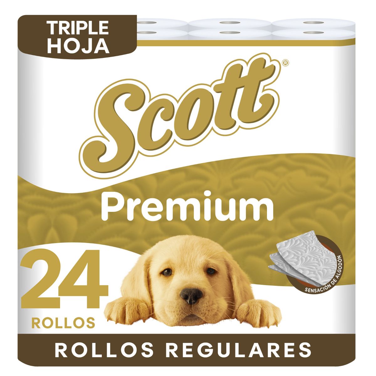 SCOTT - Papel Higiénico Scott Premium Triple Hoja 24 x 19 mts