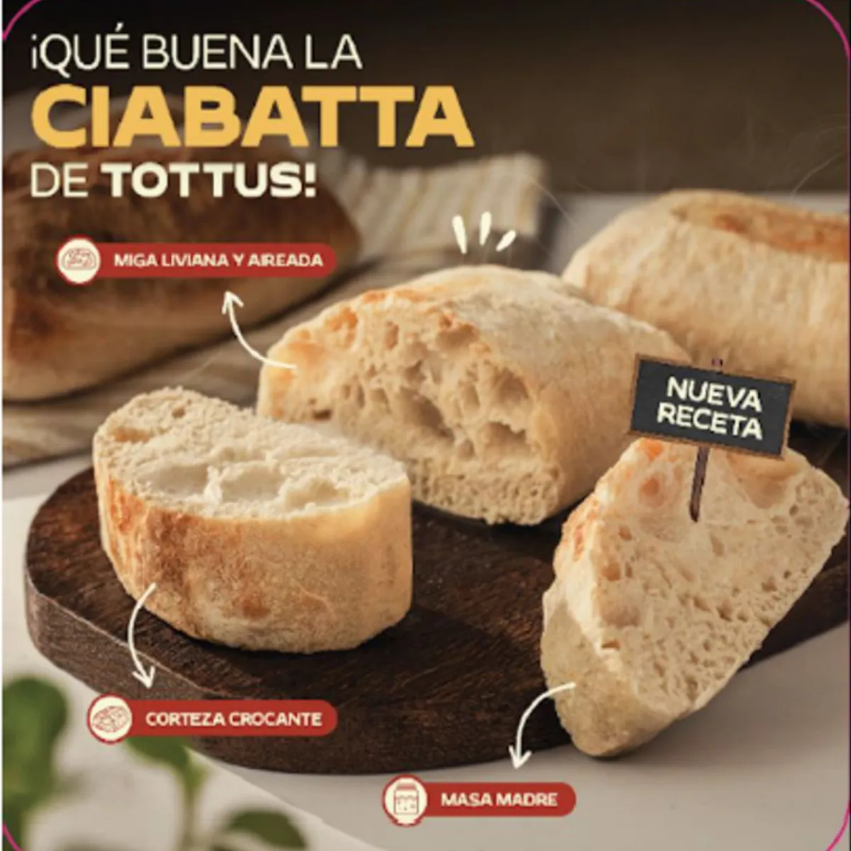 TOTTUS - Pan Ciabatta Granel