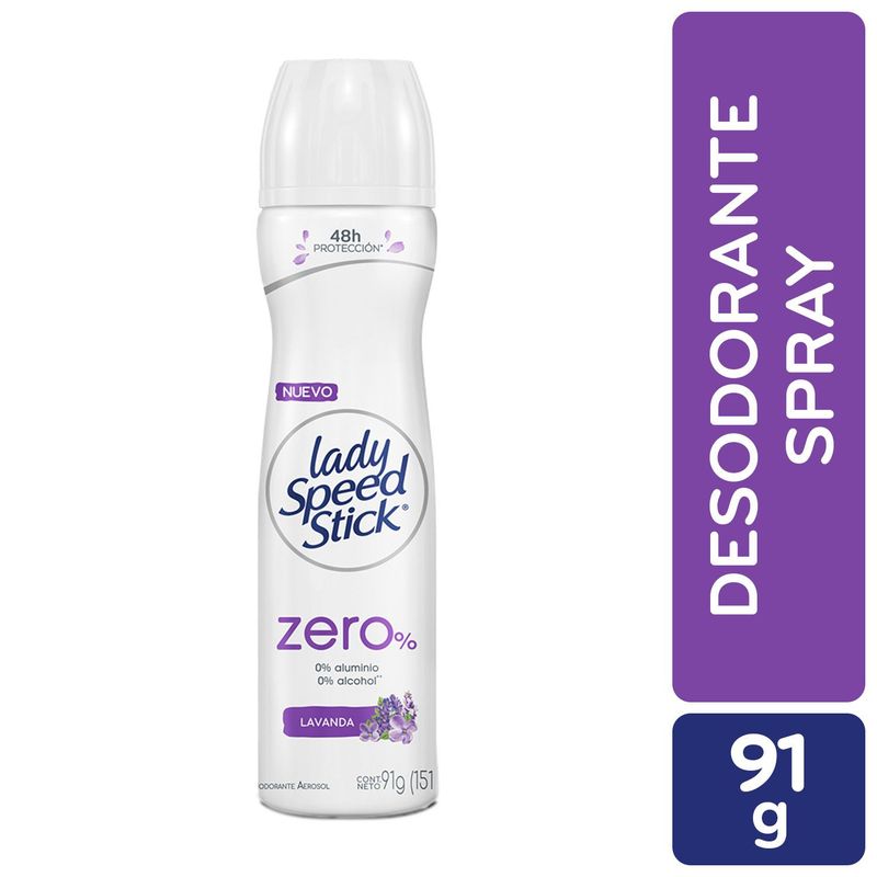 LADY SPEED STICK - Desodorante en Spray Lady Speed Stick Zero Lavander 150 ml