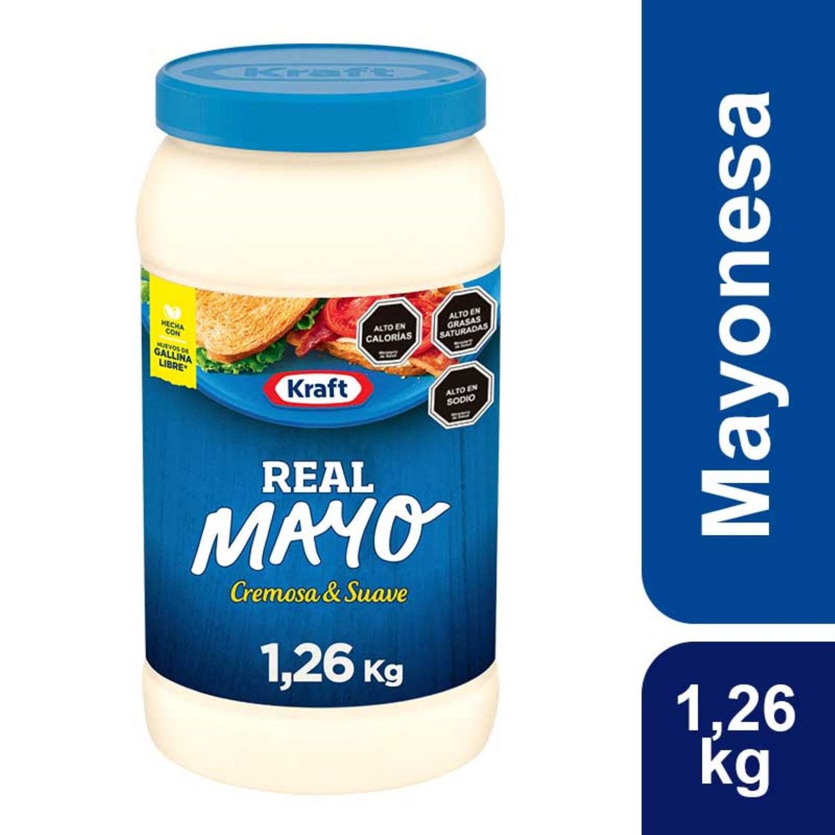 KRAFT - MAYONESA REGULAR FRASCO KRAFT 1.264KG