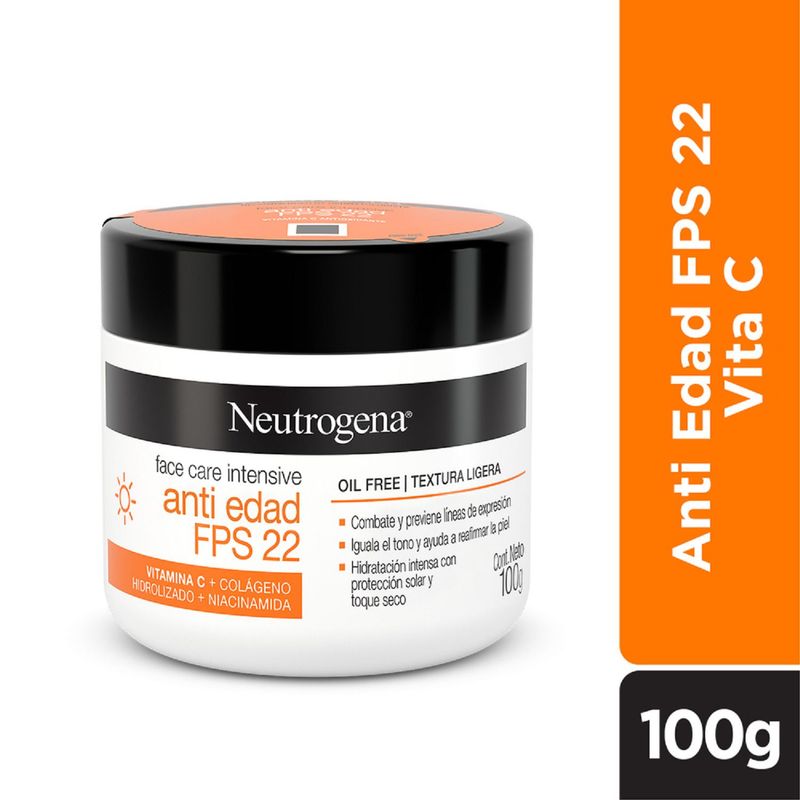 NEUTROGENA - Crema Anti Edad Factor Solar 22