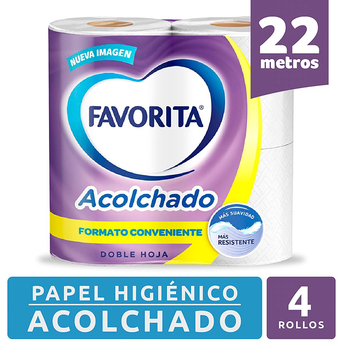 FAVORITA - Papel Higiénico Acolchado Doble Hoja