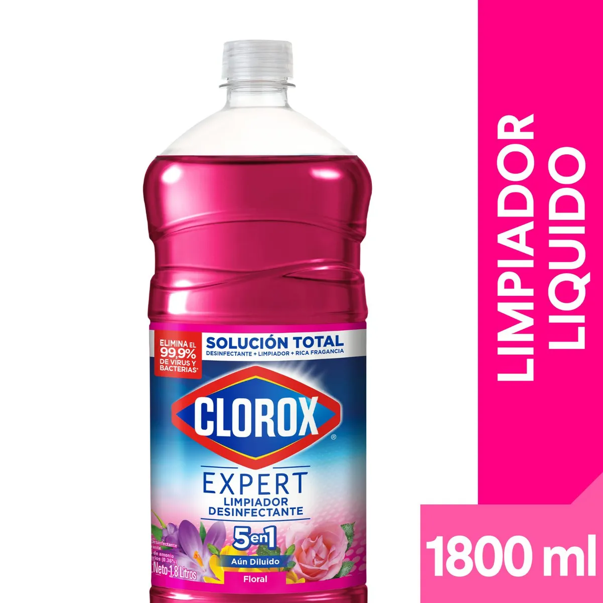 CLOROX - Clorox Limpiador Desinfectante Floral Botella 1.8 Lts