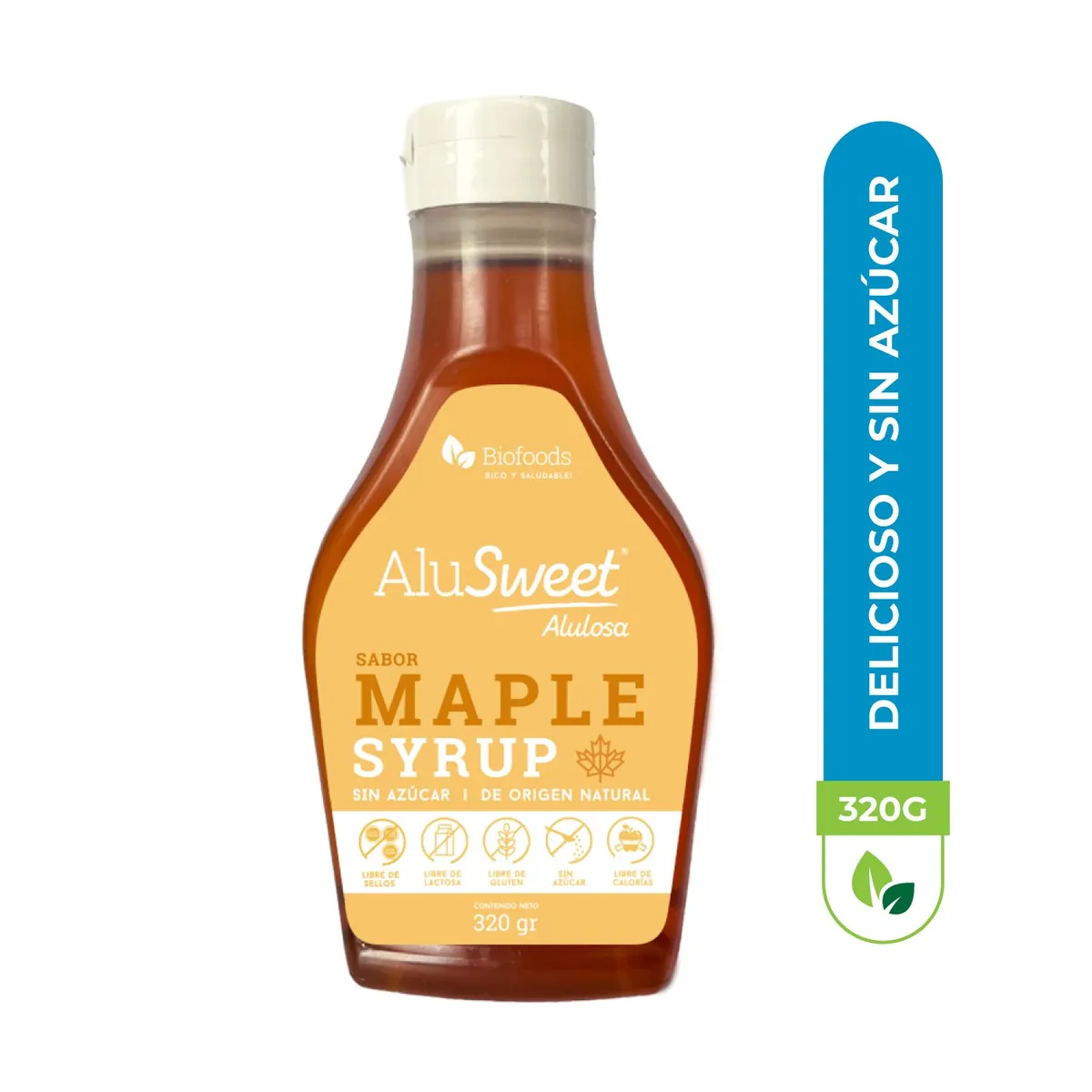ALUSWEET - Jarabe Syrup Alulosa Sabor Maple