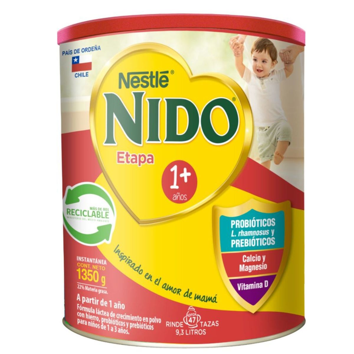 NIDO - Fórmula Láctea Nido Etapa 1+ 1.350 Kg