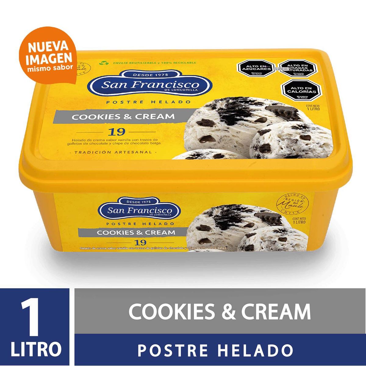 SAN FRANCISCO - POSTRE COOKIES y CREA 1LT SAN FCO 1LT