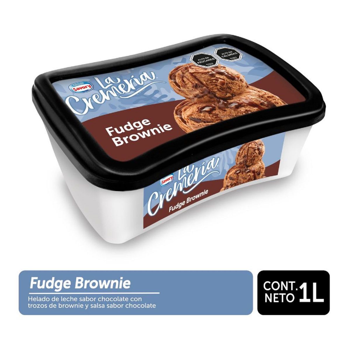 LA CREMERIA - HELADO FUDGE BROWNIE LA CREMERIA 1LT
