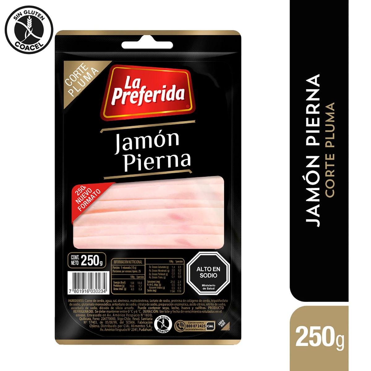 LA PREFERIDA - Jamón Pierna Corte Pluma