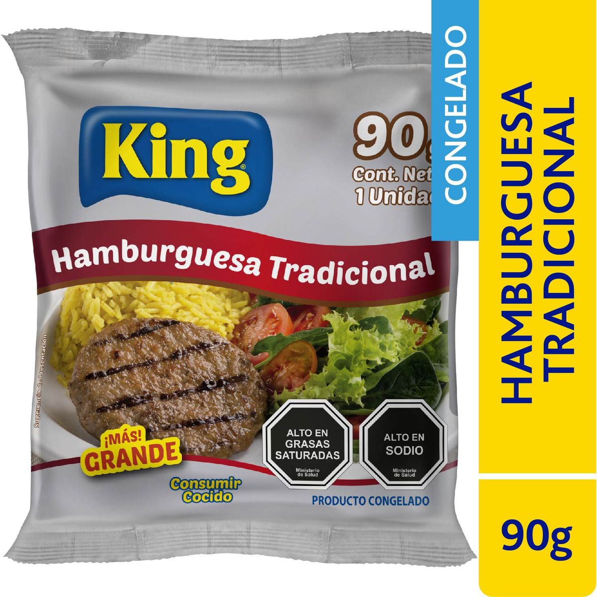 KING - Hamburguesa Tradicional Congelada
