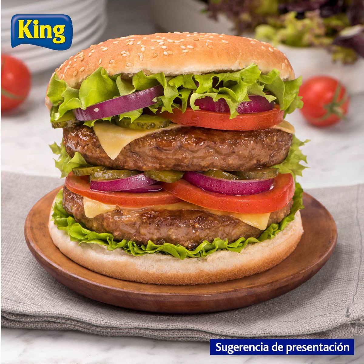 KING - Hamburguesa Tradicional Congelada