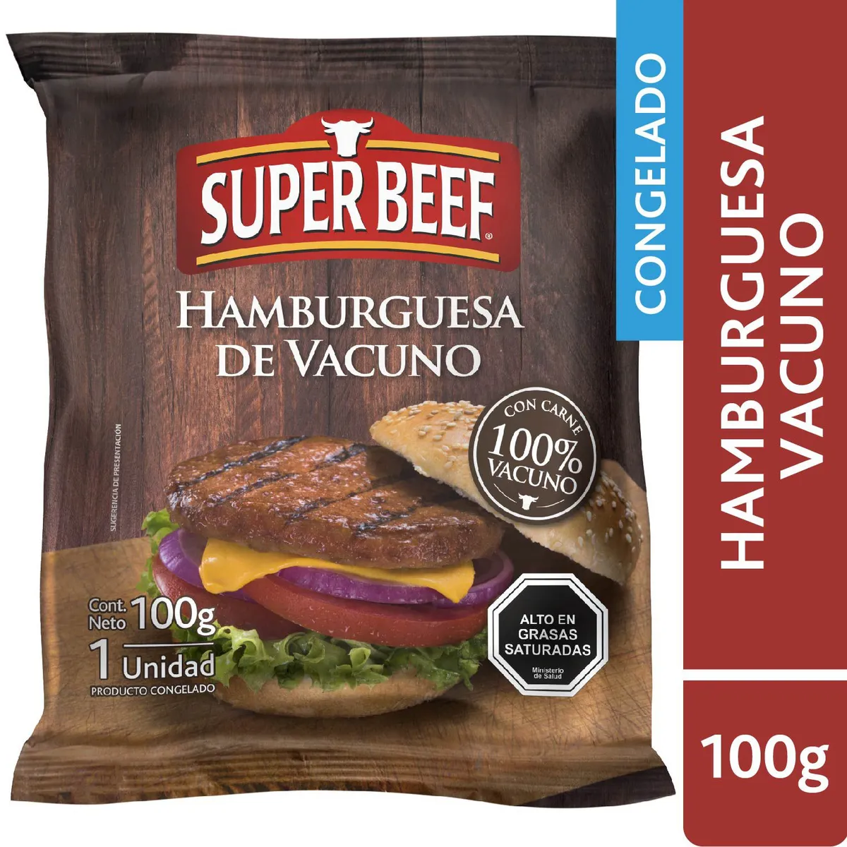 SUPER BEEF - Hamburguesa de Vacuno Congelada