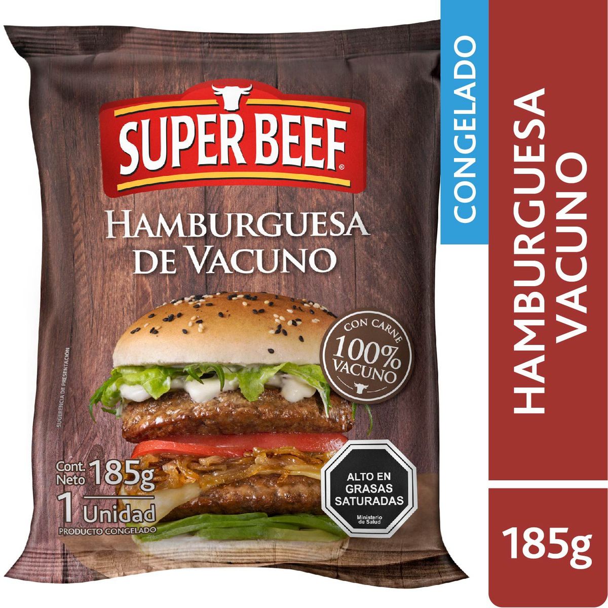 SUPER BEEF - Hamburguesa Vacuno XL