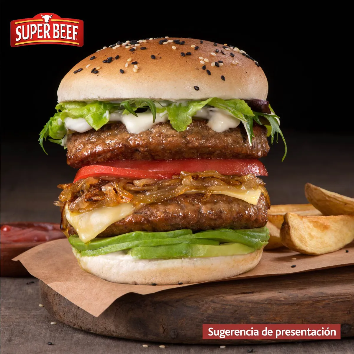 SUPER BEEF - Hamburguesa Vacuno XL