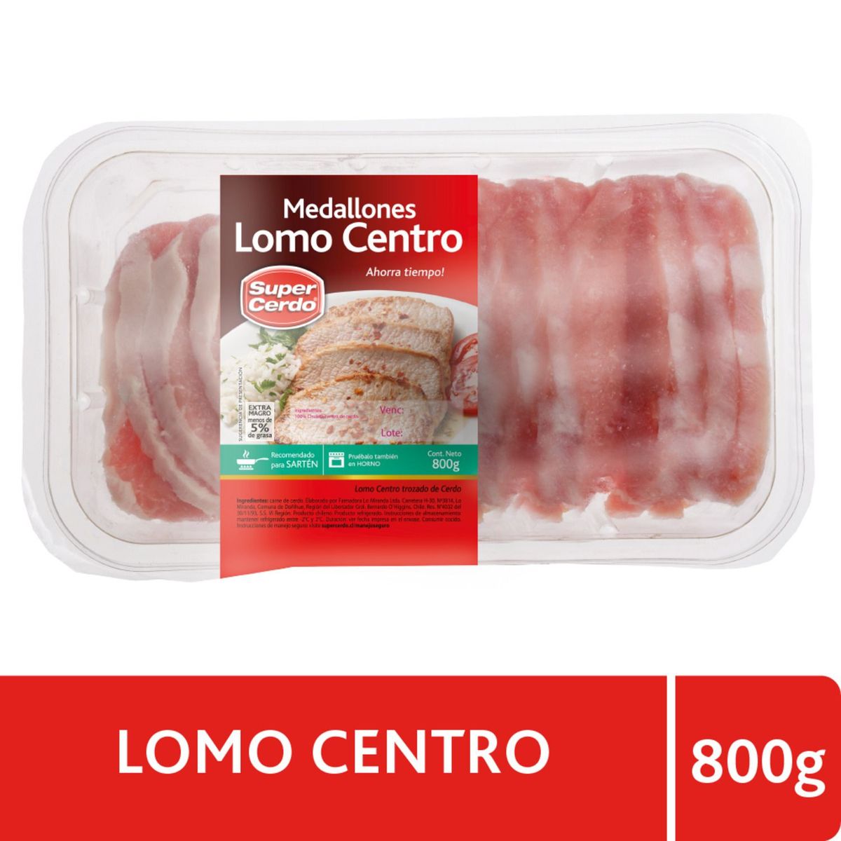 SUPER CERDO - Lomo Centro Medallón de Cerdo