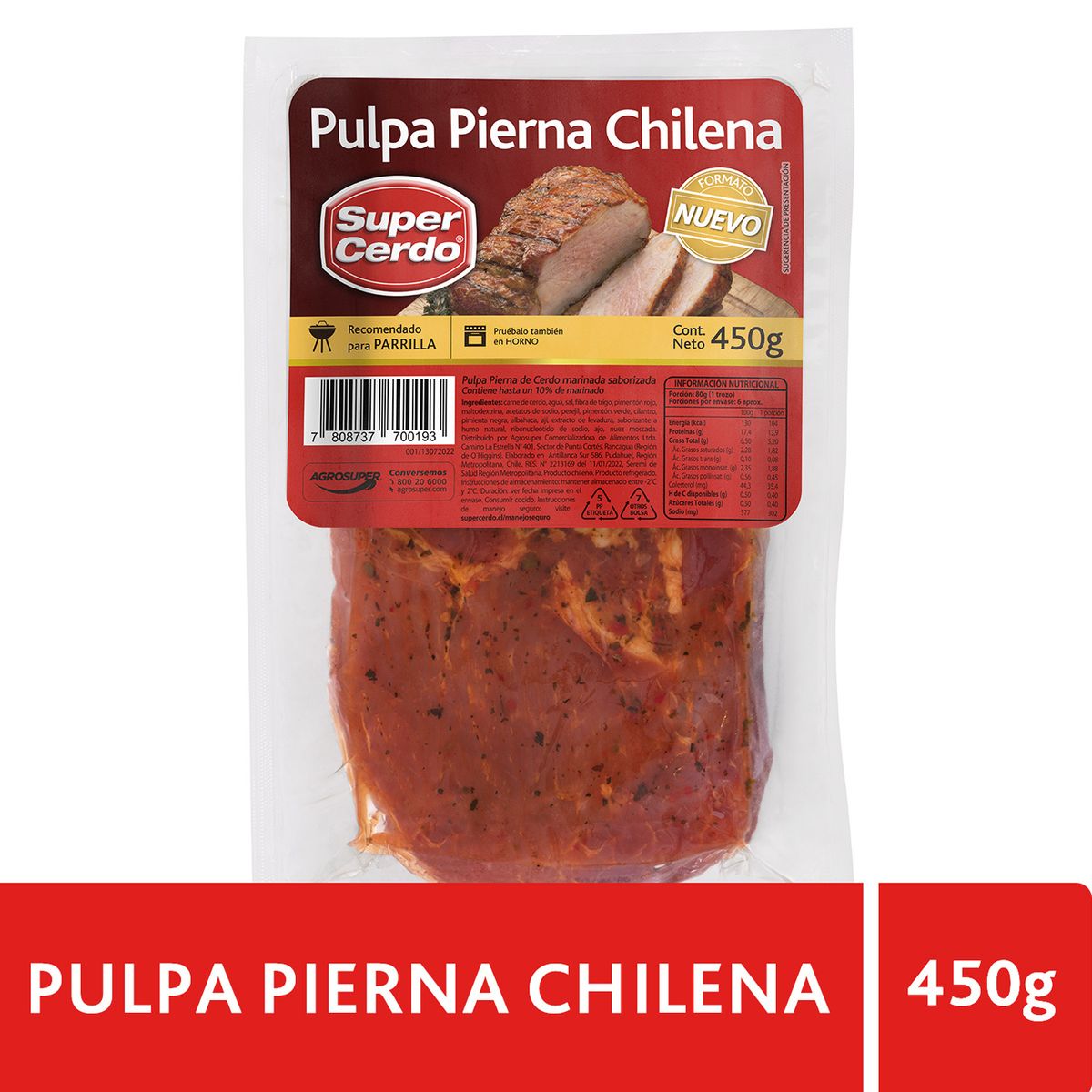 SUPER CERDO - Pulpa de Cerdo a la Chilena