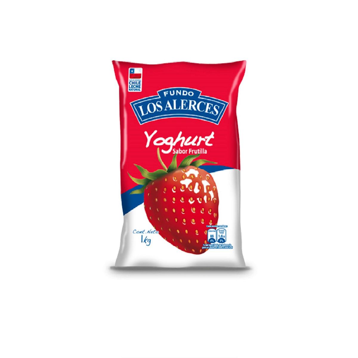 LOS ALERCES - Yoghurt Batido Sabor Frutilla