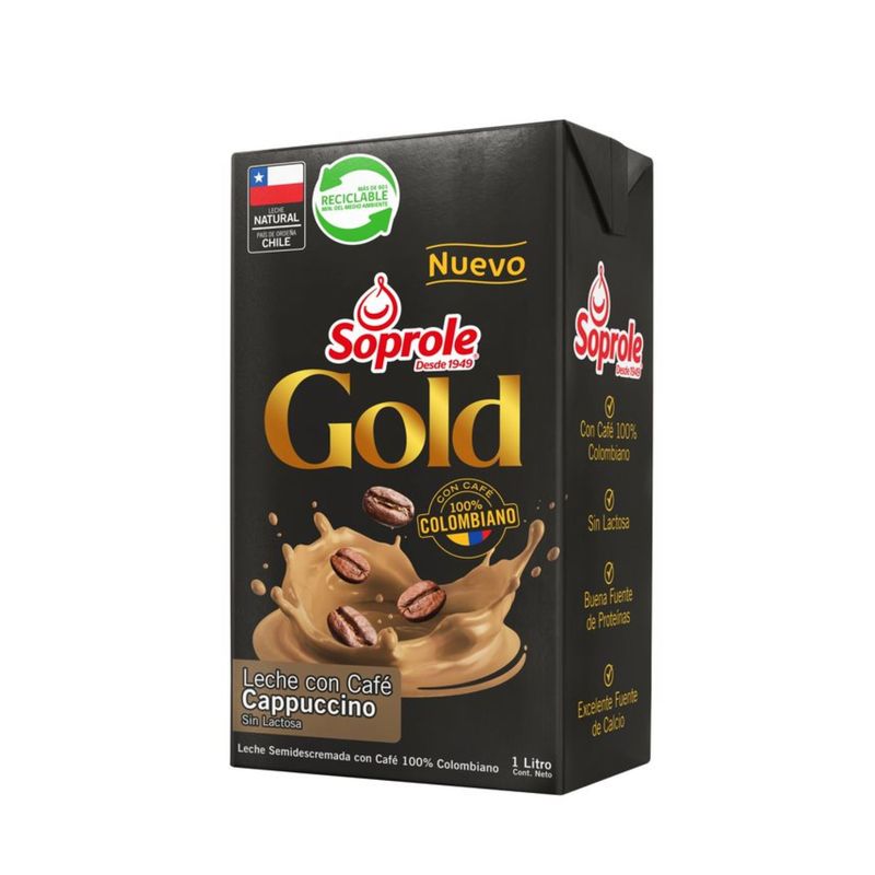 SOPROLE - Leche Semidescremada Gold Café Capuccino