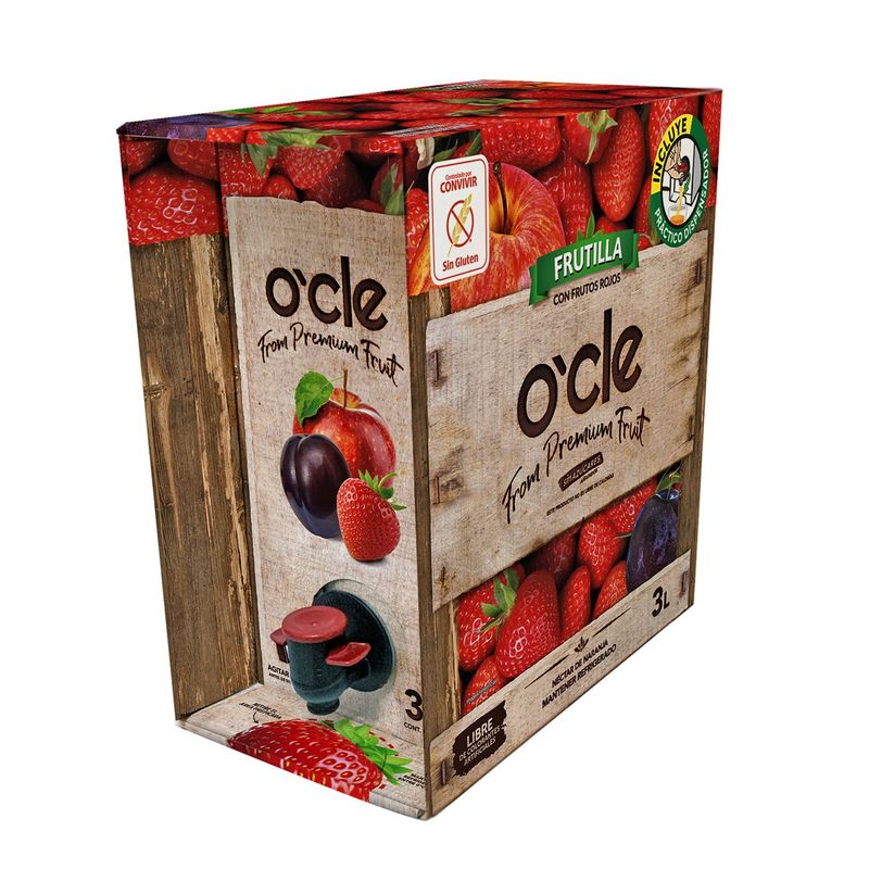 OCLE - Nectar Sabor Frutilla Sin Azucar Ocle 3 L