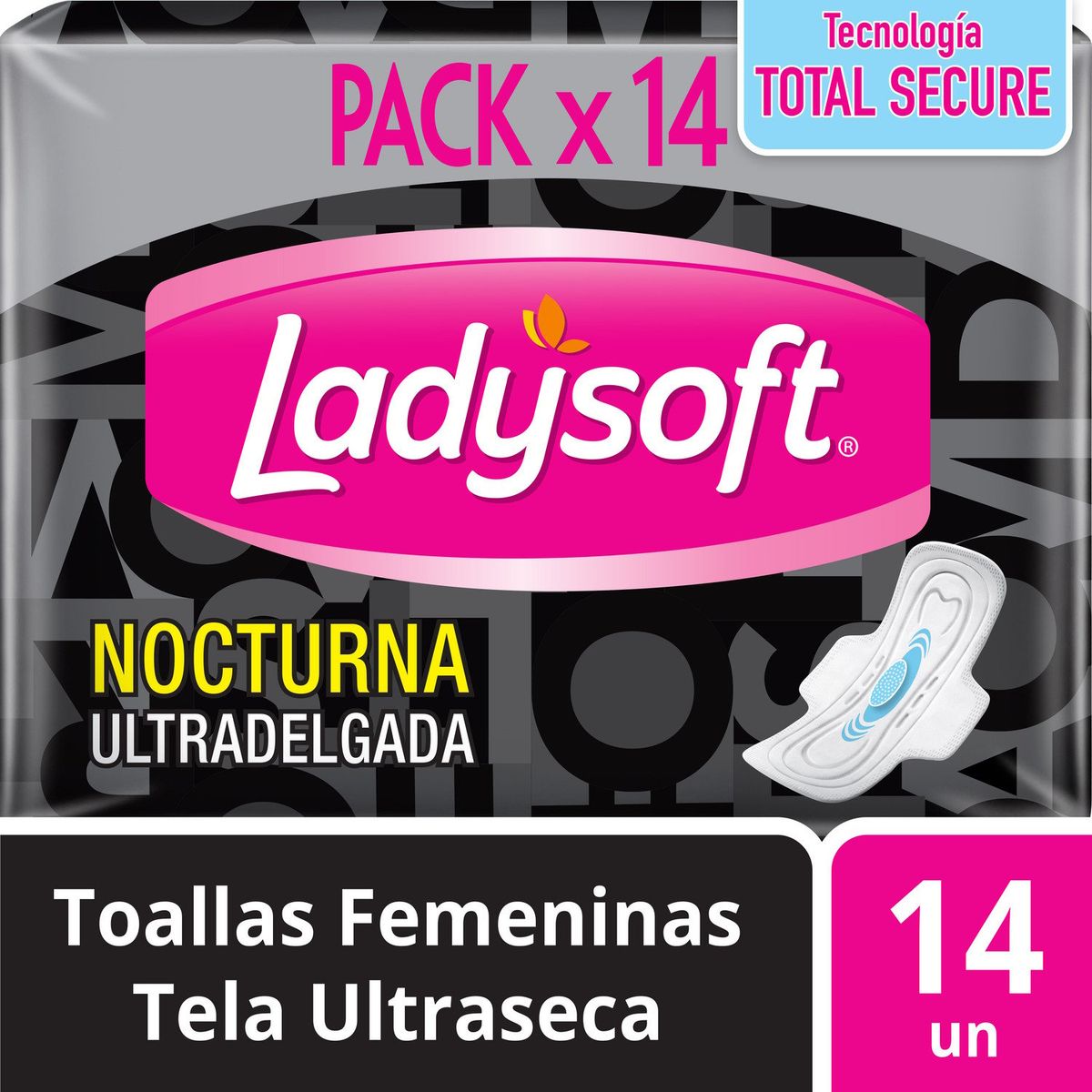 LADYSOFT - Toalla Femenina Ultradelgada Nocturna