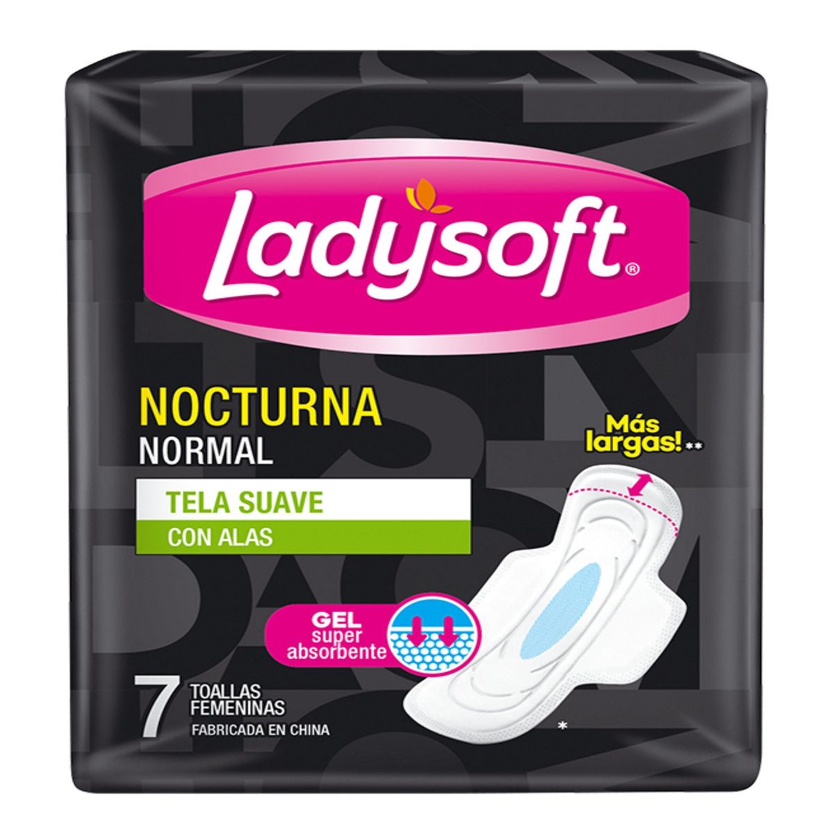 LADYSOFT - Toalla Femenina Ultradelgada Nocturna