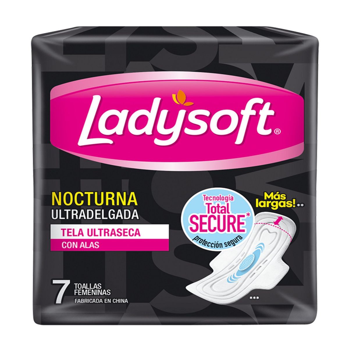 LADYSOFT - Toalla Femenina Ultradelgada Nocturna