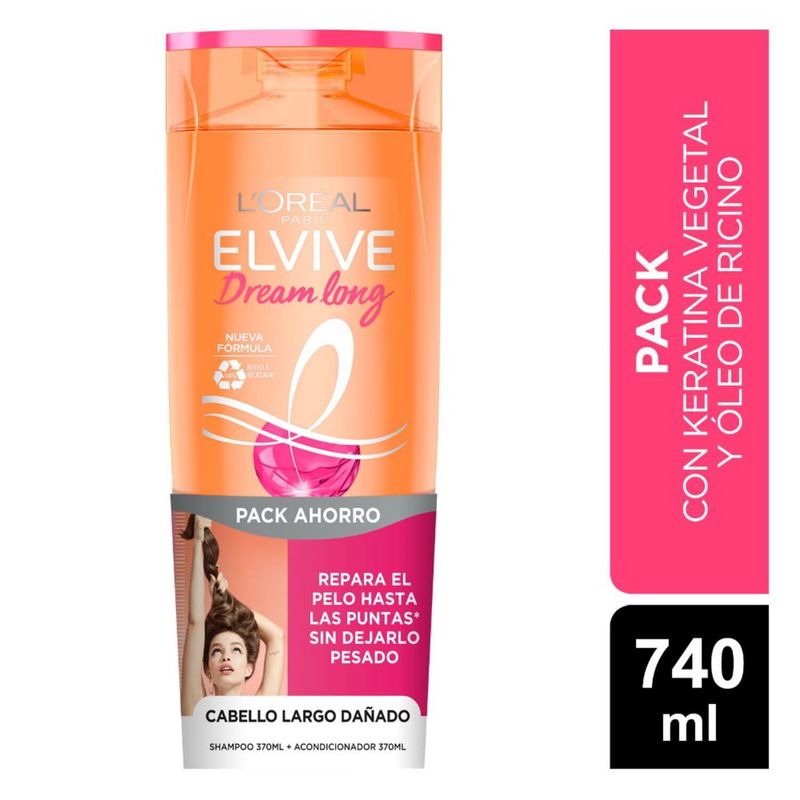 ELVIVE - Pack Shampoo + Acondicionador Dream Long