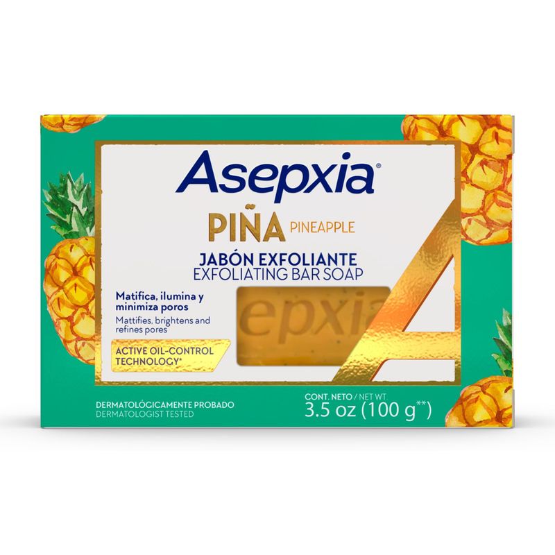 ASEPXIA - JABON BARRA PINA ANTI GRASA ASEPXIA UND