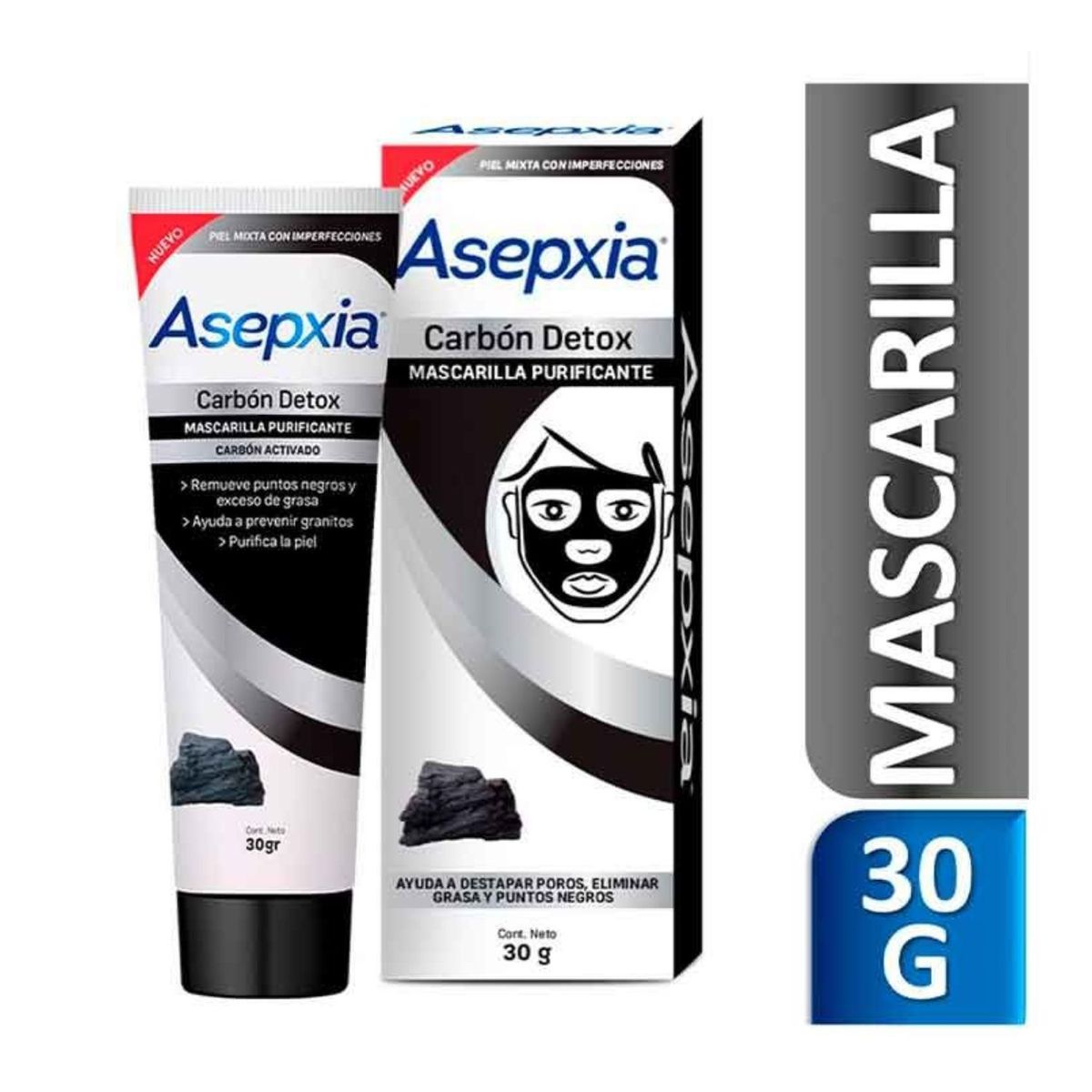 ASEPXIA - Mascarilla Facial Detox Acné Asepxia Un