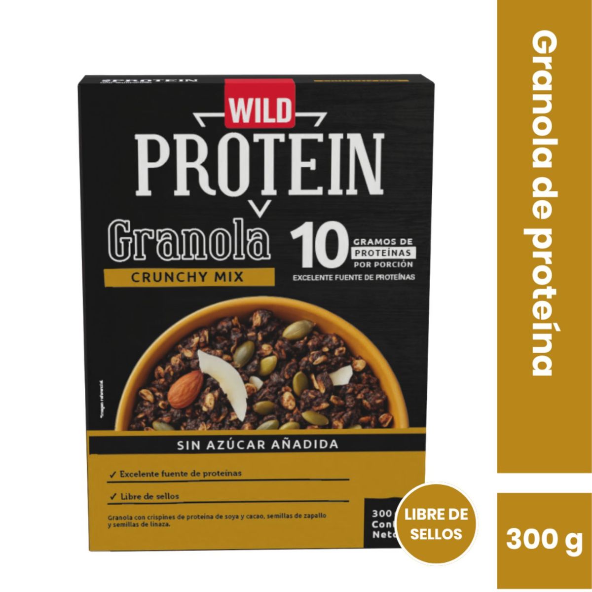 WILD PROTEIN - Granola Crunchy Mix Wild Protein 300 g