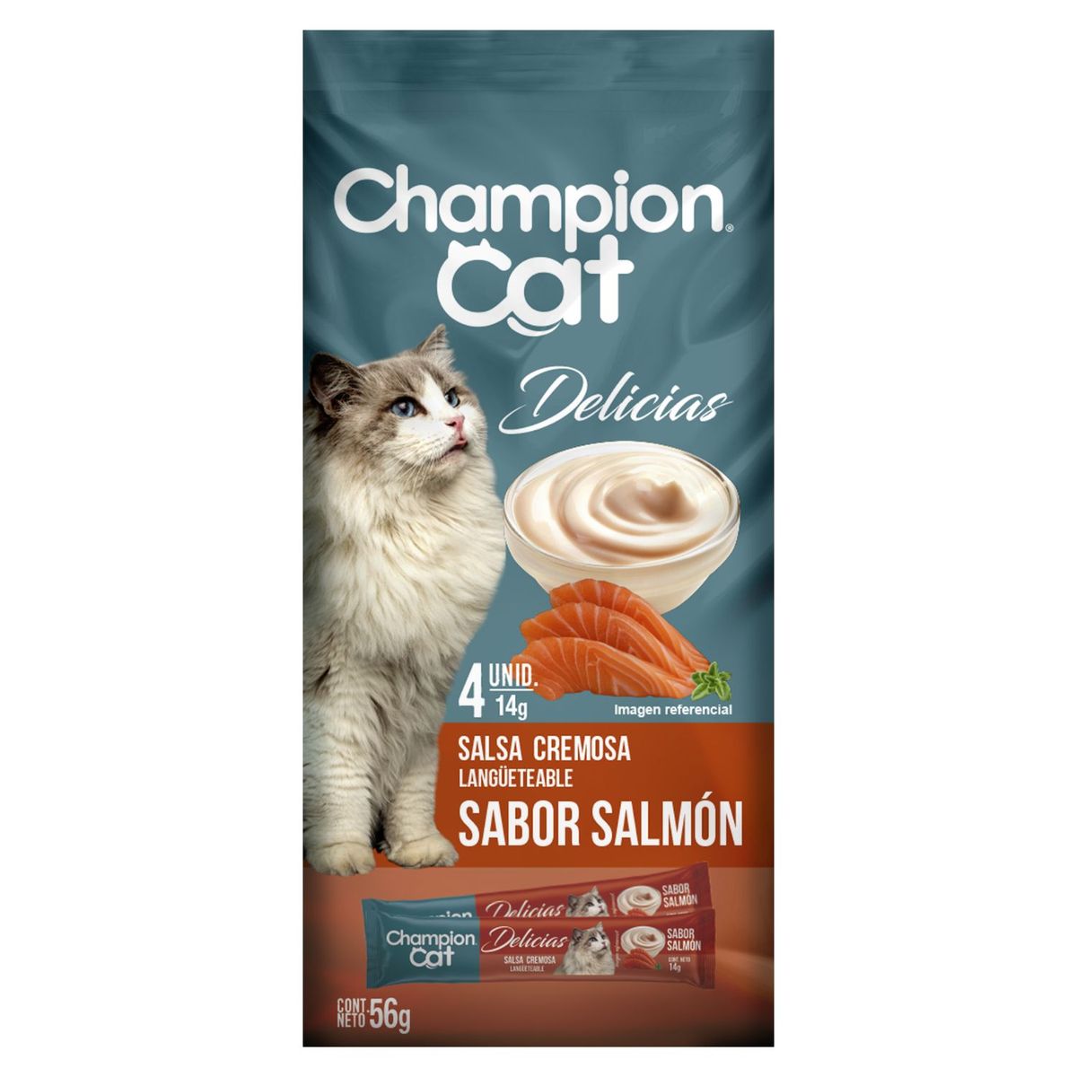 CHAMPION CAT - Delicias para Gato Sabor Salmón