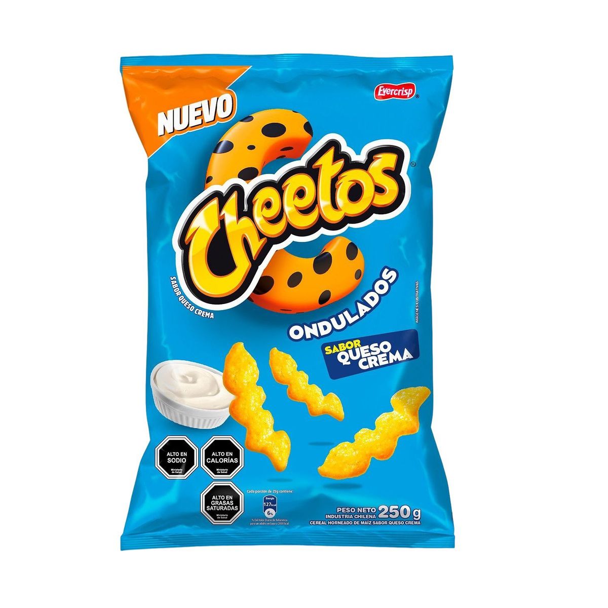 EVERCRISP - Cheetos Sabor Queso Crema 250 g