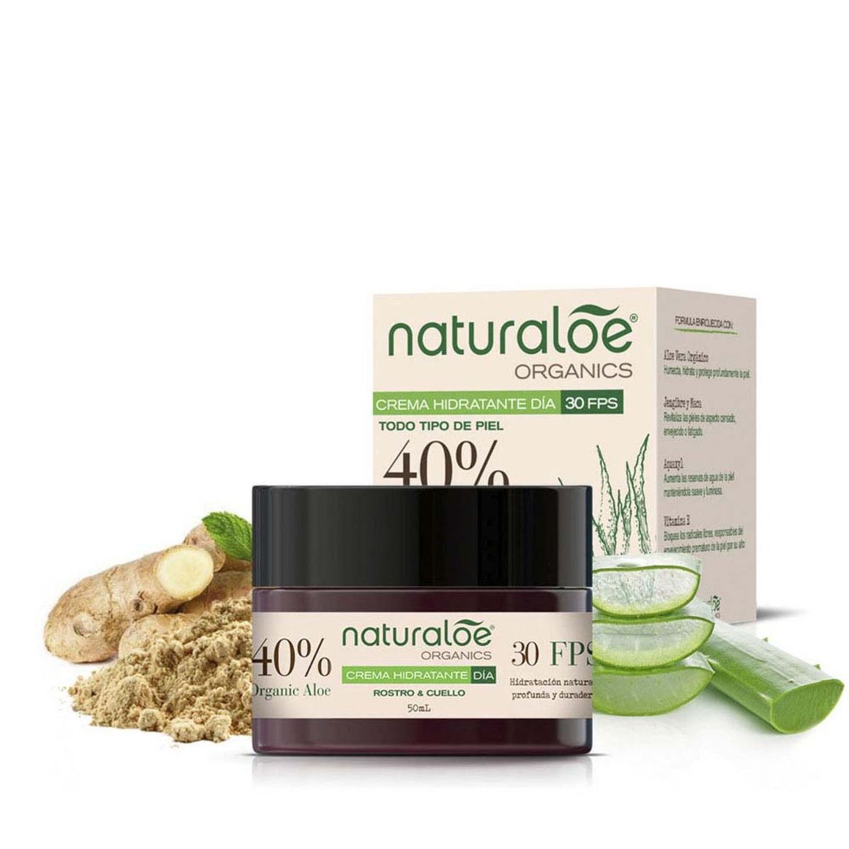 NATURALOE - Crema Hidratante Día Organic Aloe
